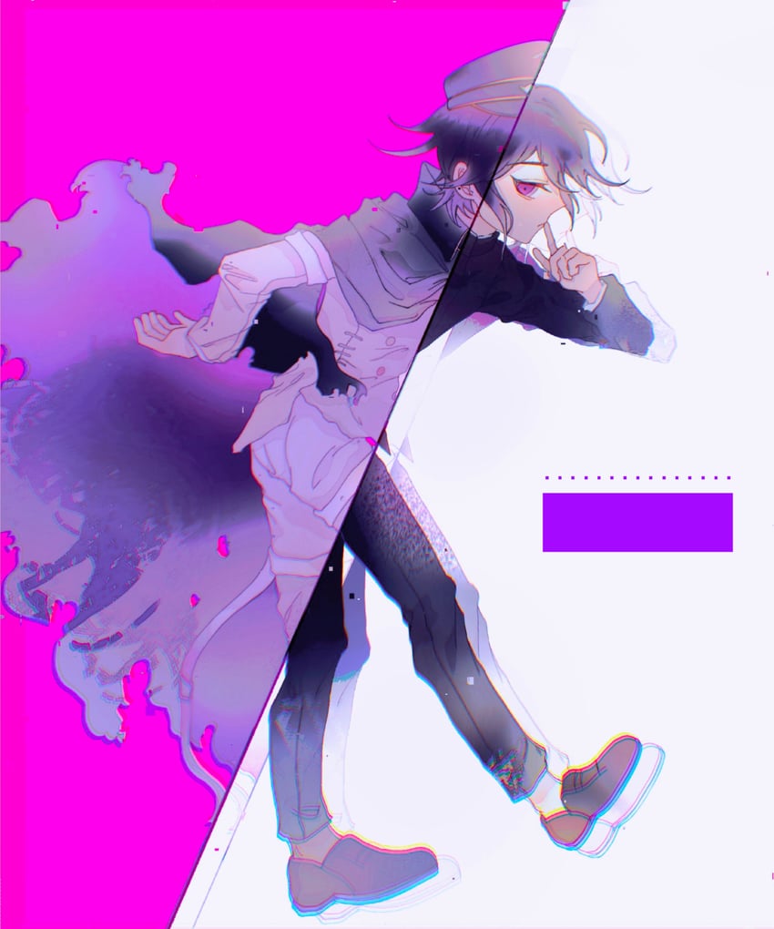oma kokichi (danganronpa and 1 more) drawn by sanyue_bingbing