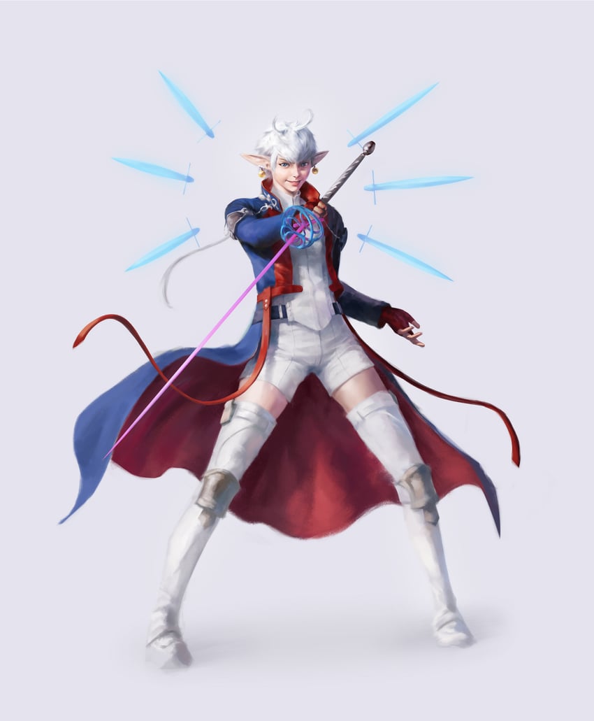alisaie leveilleur, red mage, alphinaud leveilleur, and sage (final fantasy and 1 more) drawn by formtheheadcom