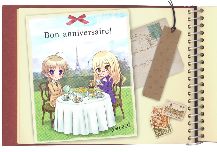 perrine h. clostermann and lynette bishop (world witches series and 1 more) drawn by yuni_(seifuku-san)