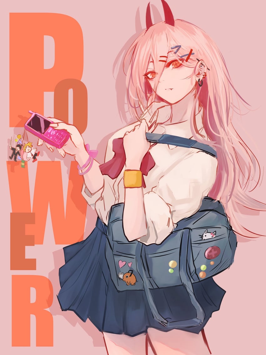 power, denji, hayakawa aki, and pochita (chainsaw man) drawn by 8nocheese