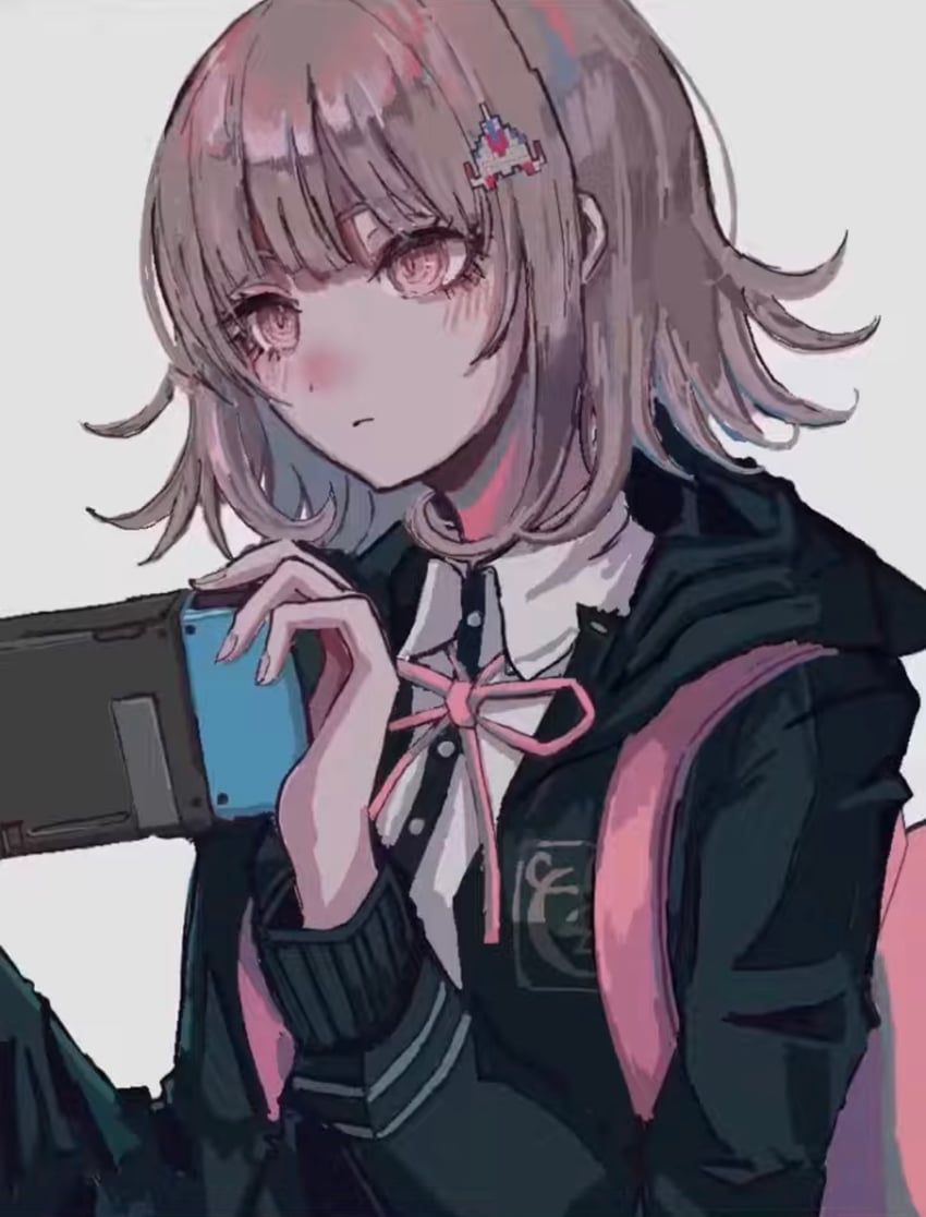 nanami chiaki (danganronpa and 1 more) drawn by akitsu_(davis0527dx)