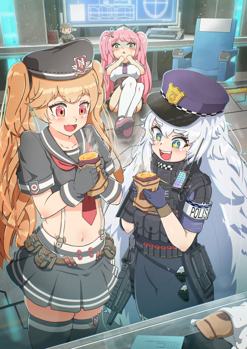 commander, poli, miranda, and quiry (goddess of victory: nikke) drawn by dashiziruangeal