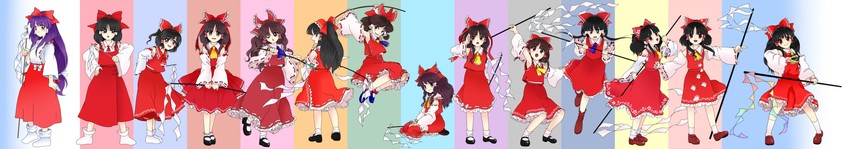 hakurei reimu (touhou and 13 more) drawn by myouga_teien