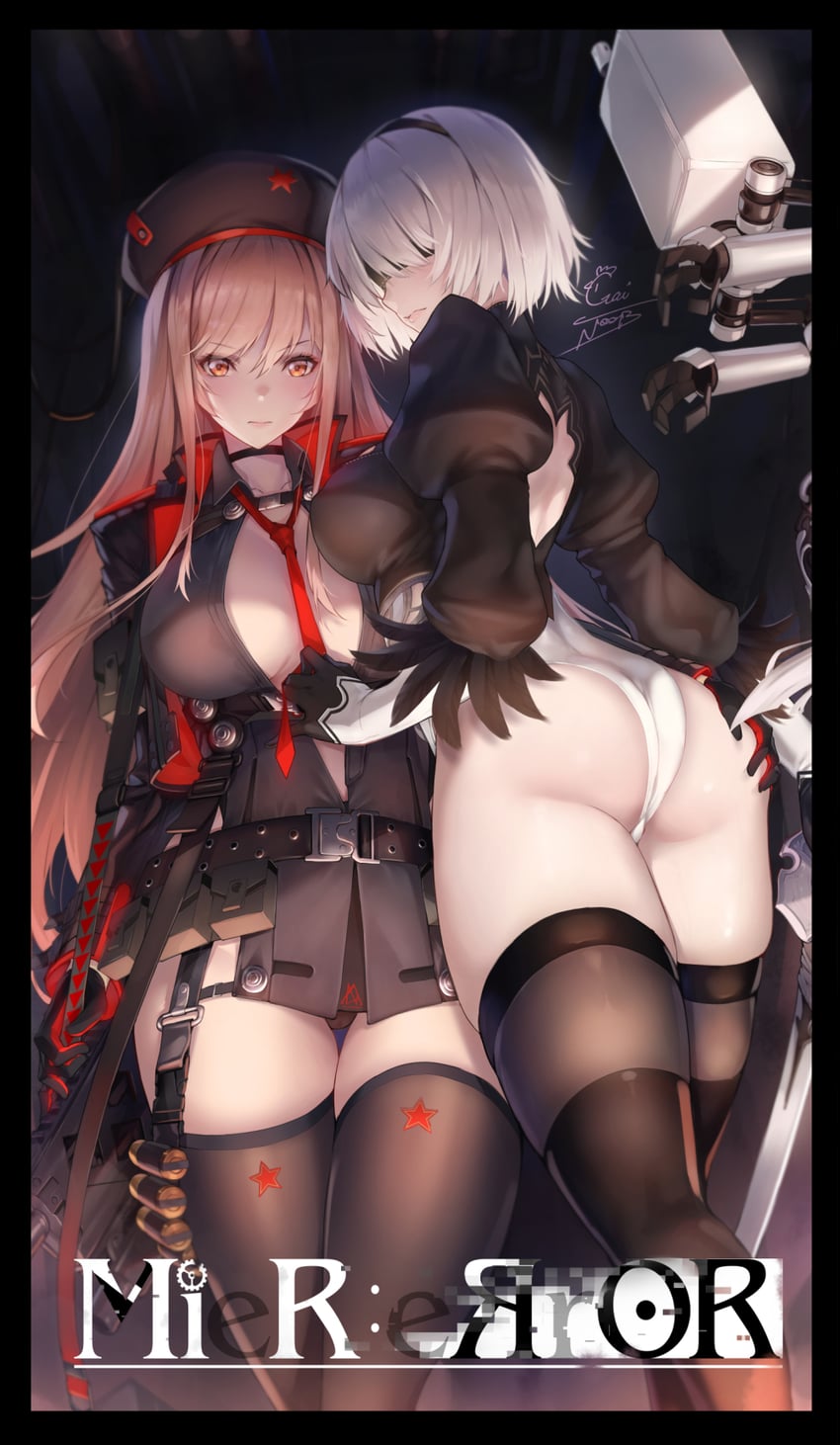 2b, rapi, and ishikawa yui (goddess of victory: nikke and 2 more) drawn by gainoob