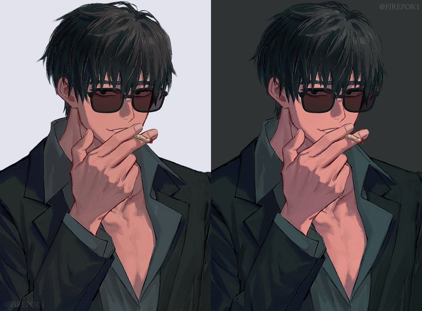 nicholas d. wolfwood (trigun and 1 more) drawn by firepok