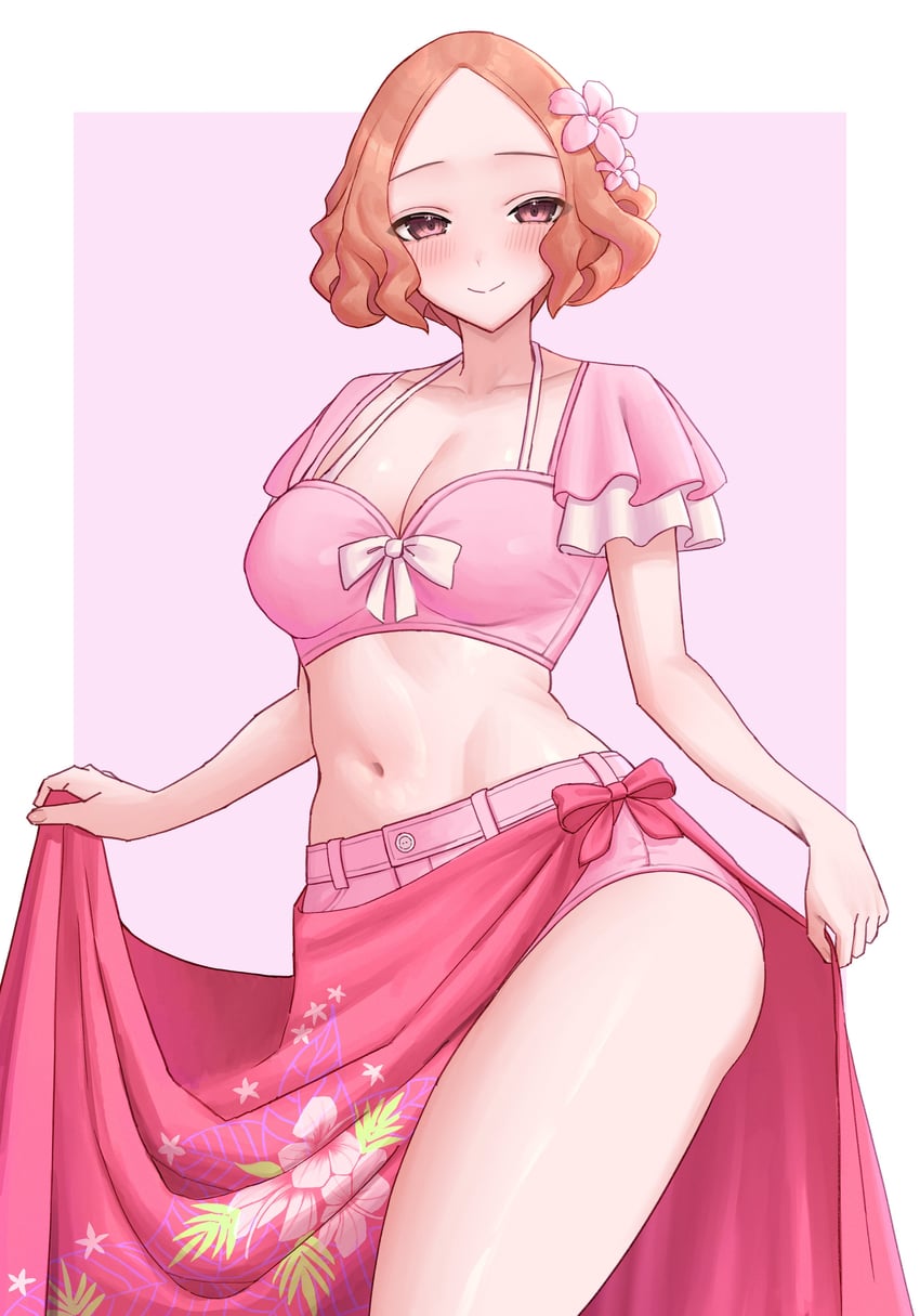 aerith gainsborough and okumura haru (final fantasy and 5 more) drawn by turnipdish