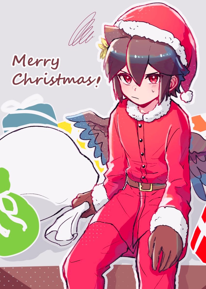 dark pit (kid icarus and 1 more) drawn by waffuum