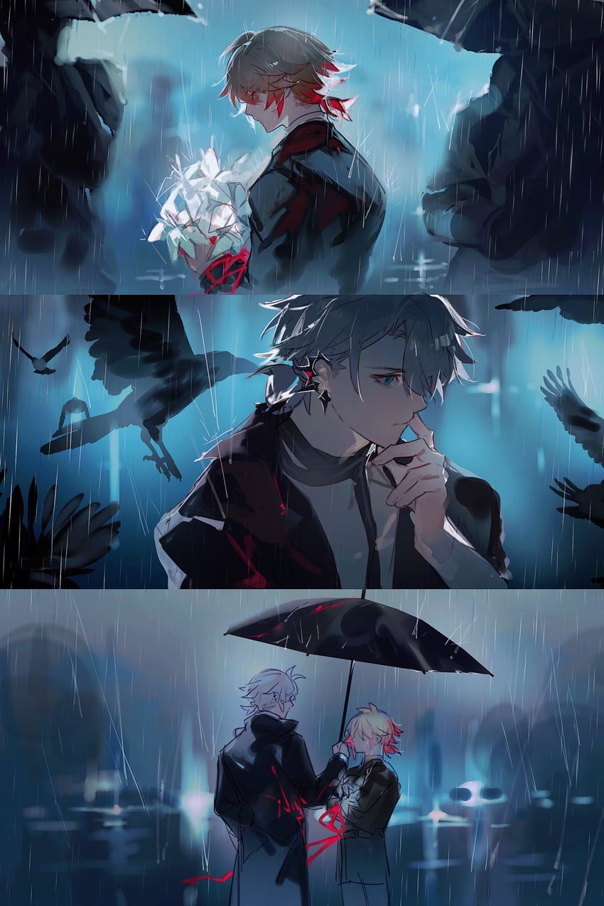 mydei and phainon (honkai and 1 more) drawn by dichlorvos