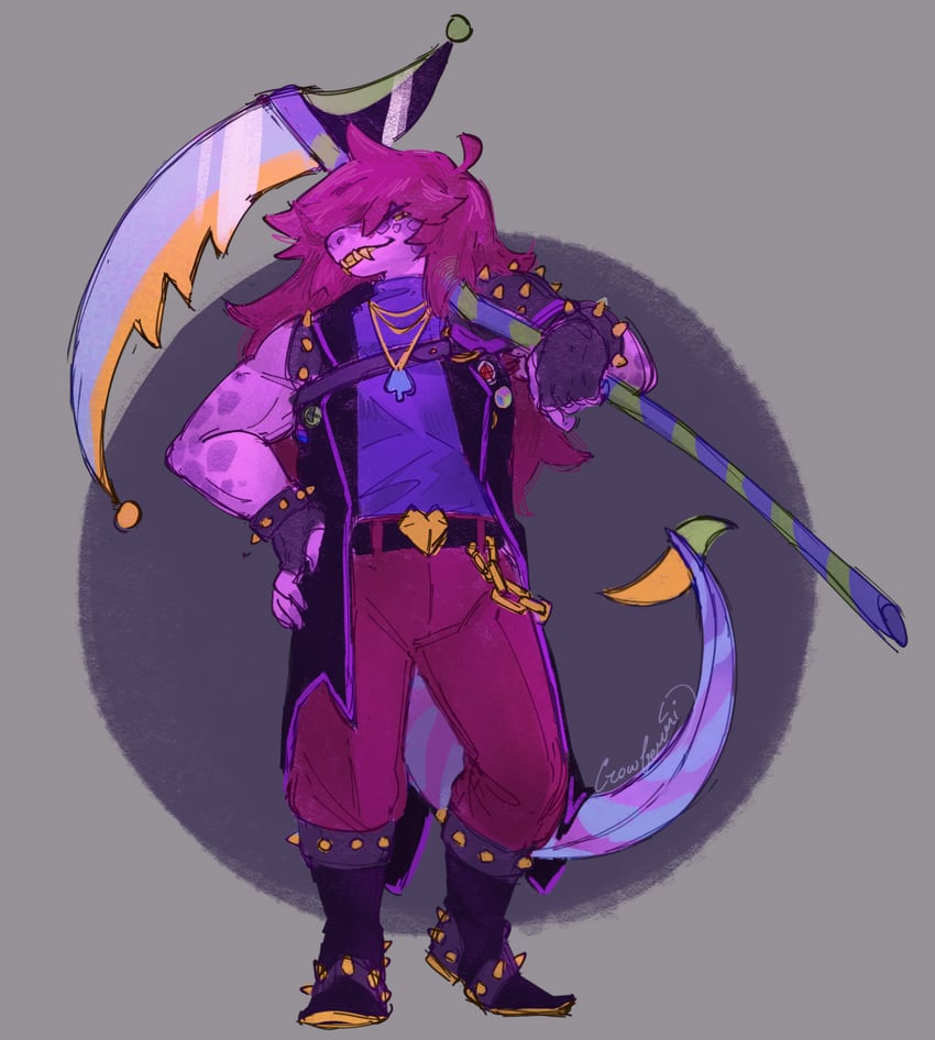 susie (deltarune) drawn by crowberri