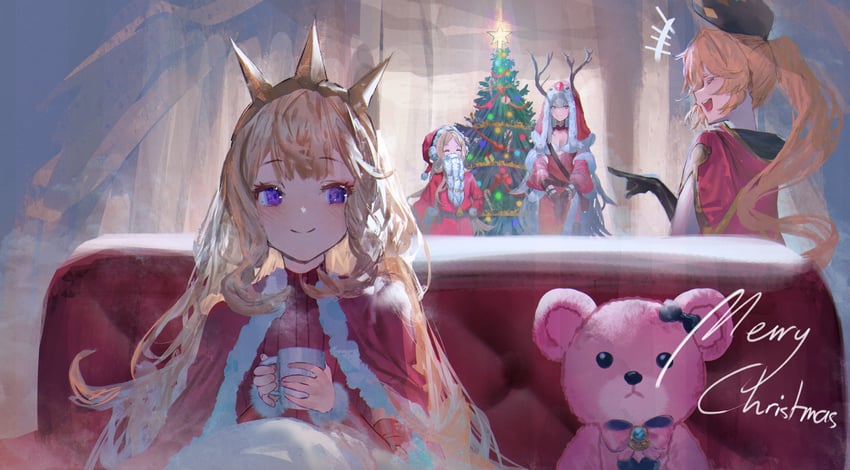 cagliostro, clarisse, mireille, and risette (granblue fantasy) drawn by betabeet