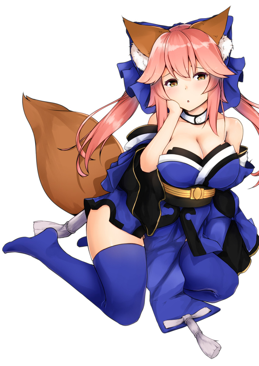 tamamo and tamamo no mae (fate and 1 more) drawn by zarashi