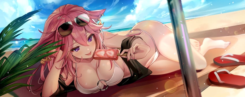 At the beach!