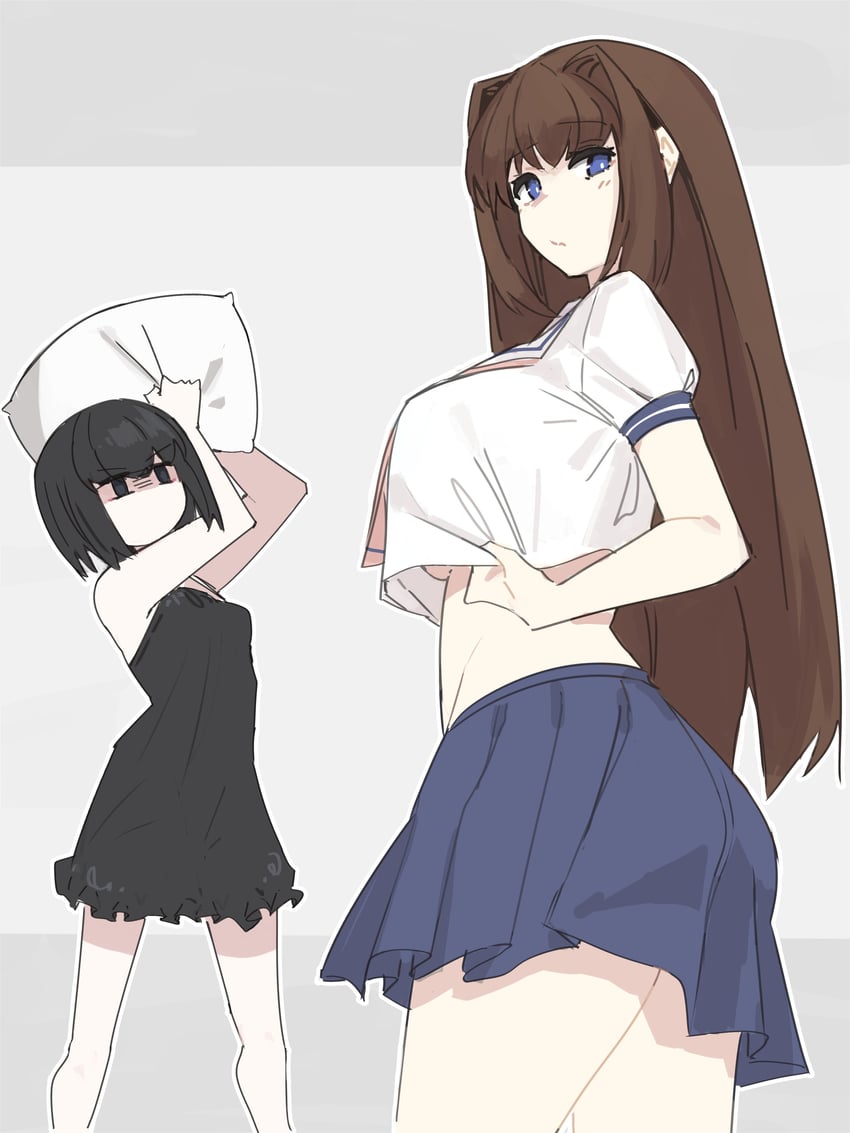 aozaki aoko and kuonji alice (mahou tsukai no yoru) drawn by jonyeld