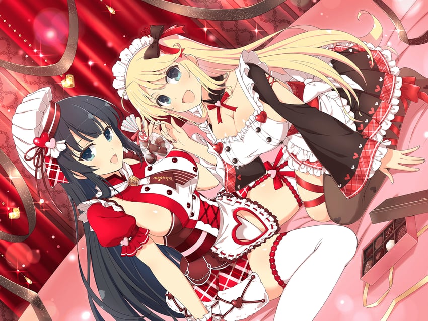 ikaruga and katsuragi (senran kagura and 2 more) drawn by yaegashi_nan