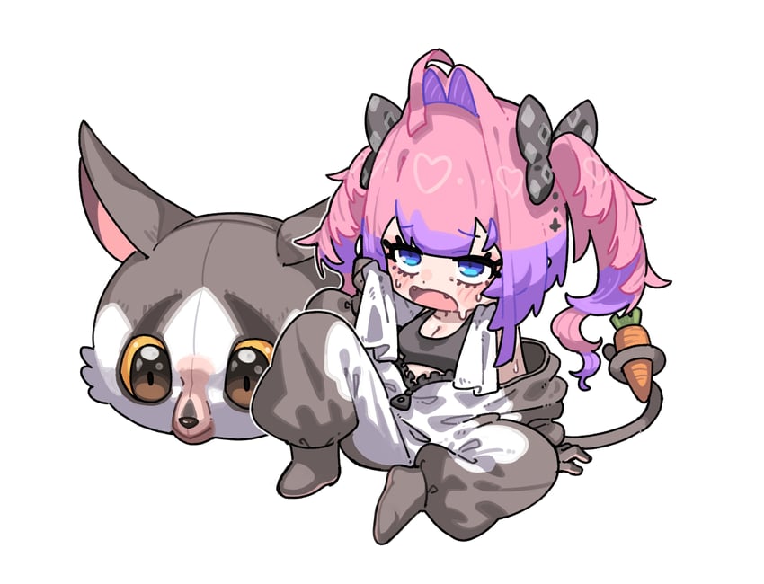 kikirara vivi and jiru-kun (hololive and 1 more) drawn by fugota6509