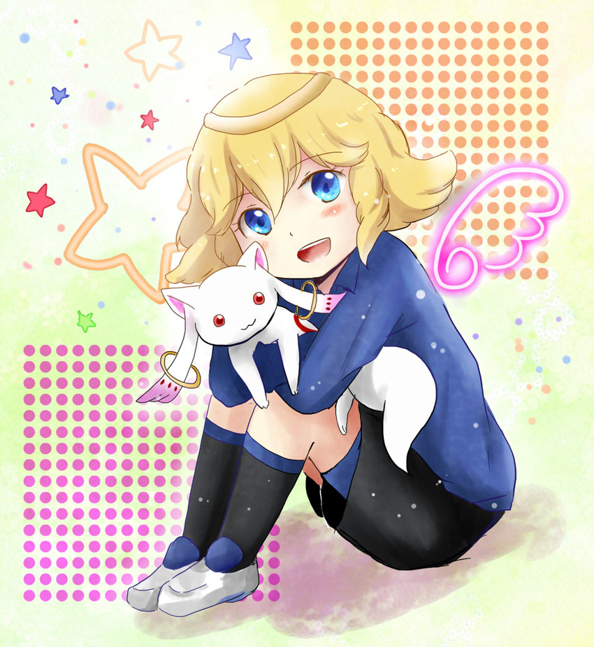 kyubey and angelo gabrini (mahou shoujo madoka magica and 1 more) drawn by shindo