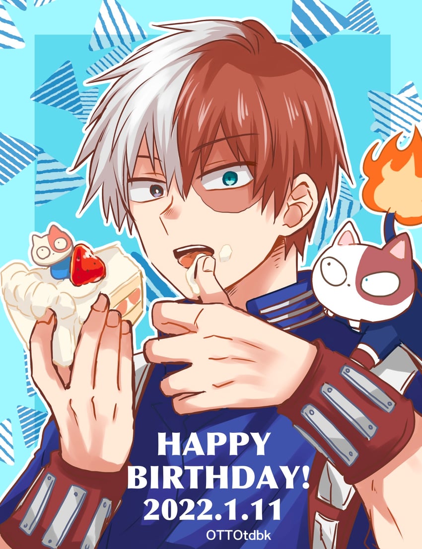 todoroki shoto (boku no hero academia) drawn by ottotdbk