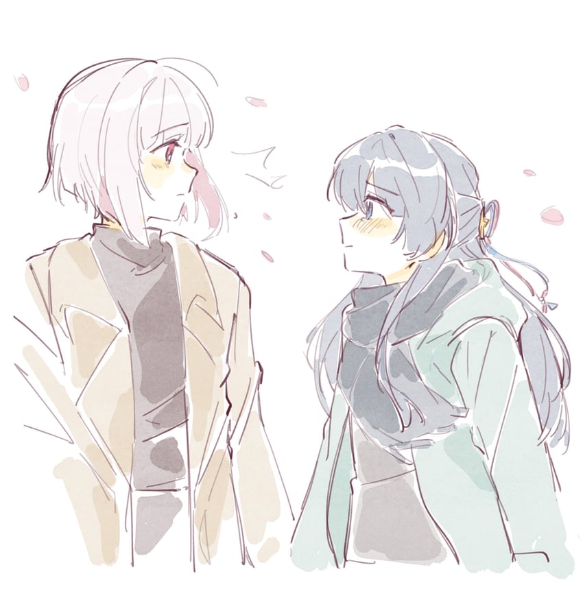 murano sayaka and yugiri tsuzuri (love live! and 1 more) drawn by woodonly