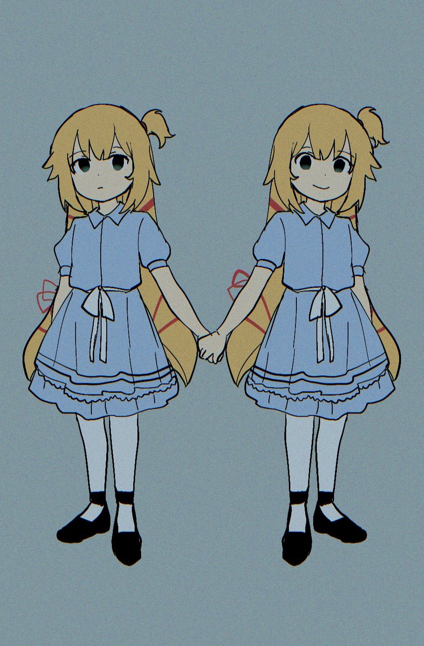 akai haato and grady sisters (hololive and 1 more) drawn by himuhino