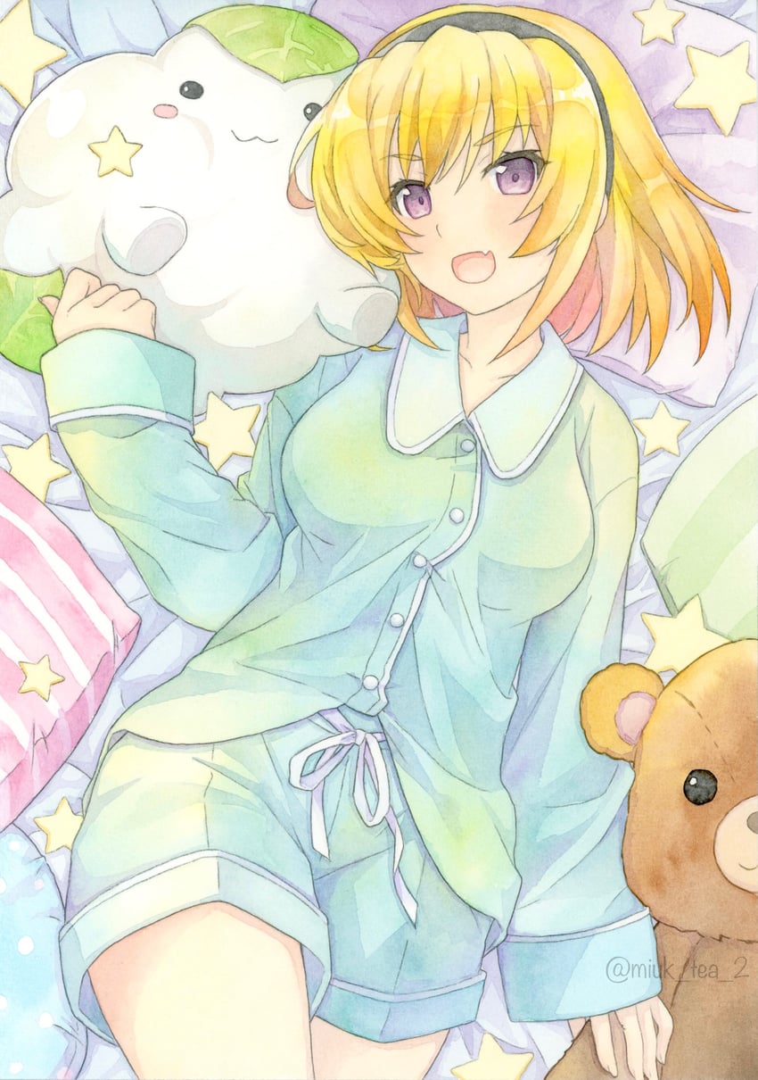 houjou satoko (higurashi no naku koro ni) drawn by sweet_miuk_tea
