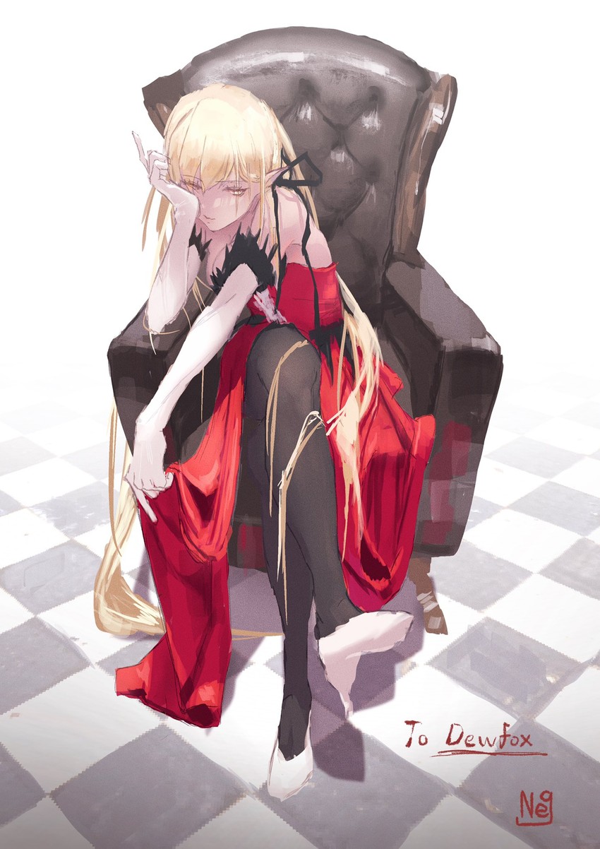 oshino shinobu and kiss-shot acerola-orion heart-under-blade (monogatari and 1 more) drawn by neg_(101neg)