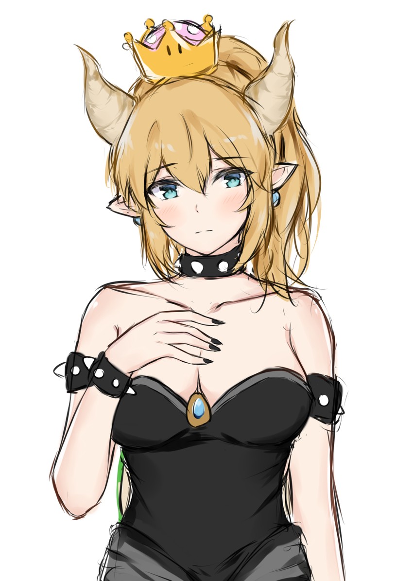 bowsette (mario and 1 more) drawn by adore_(adoredesu)
