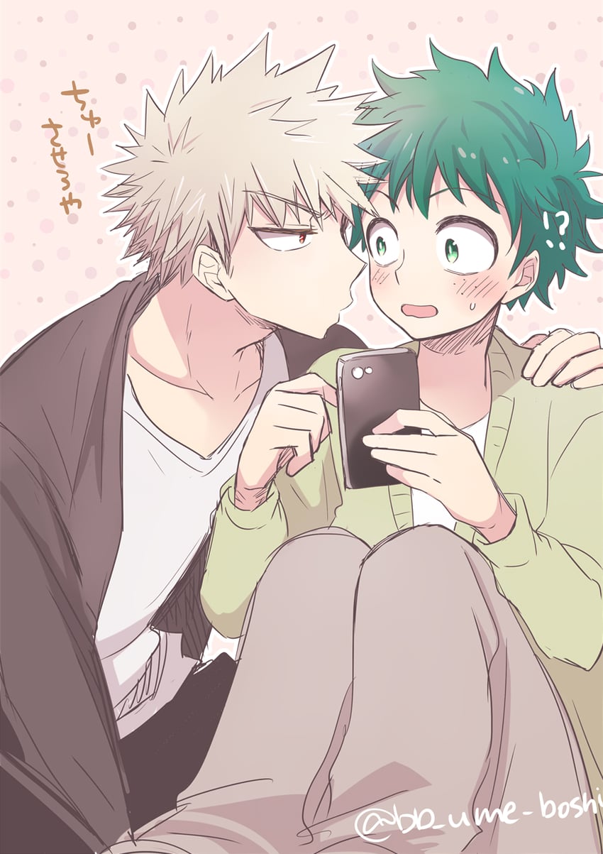 midoriya izuku and bakugou katsuki (boku no hero academia) drawn by ume_(326310)