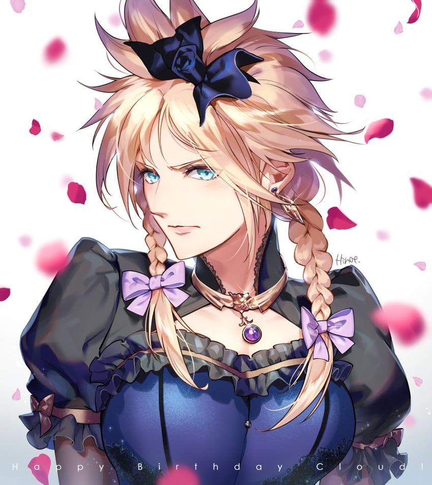 cloud strife (final fantasy and 2 more) drawn by hinoe_(dd_works)