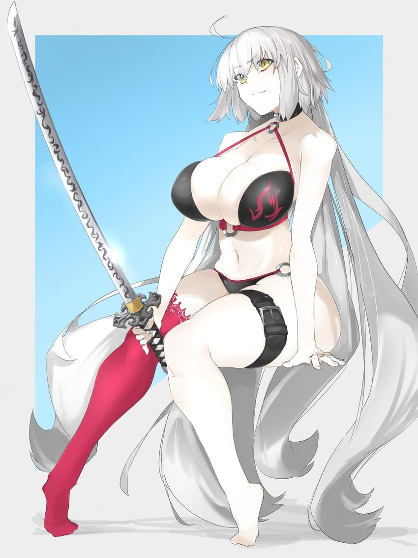 jeanne d'arc alter (fate and 1 more) drawn by ri_o_ne_su