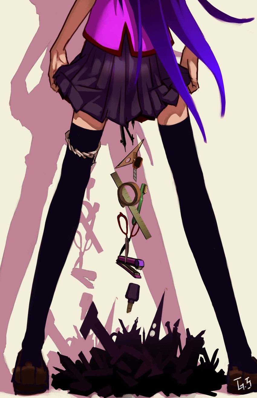 senjougahara hitagi (monogatari and 1 more) drawn by as109