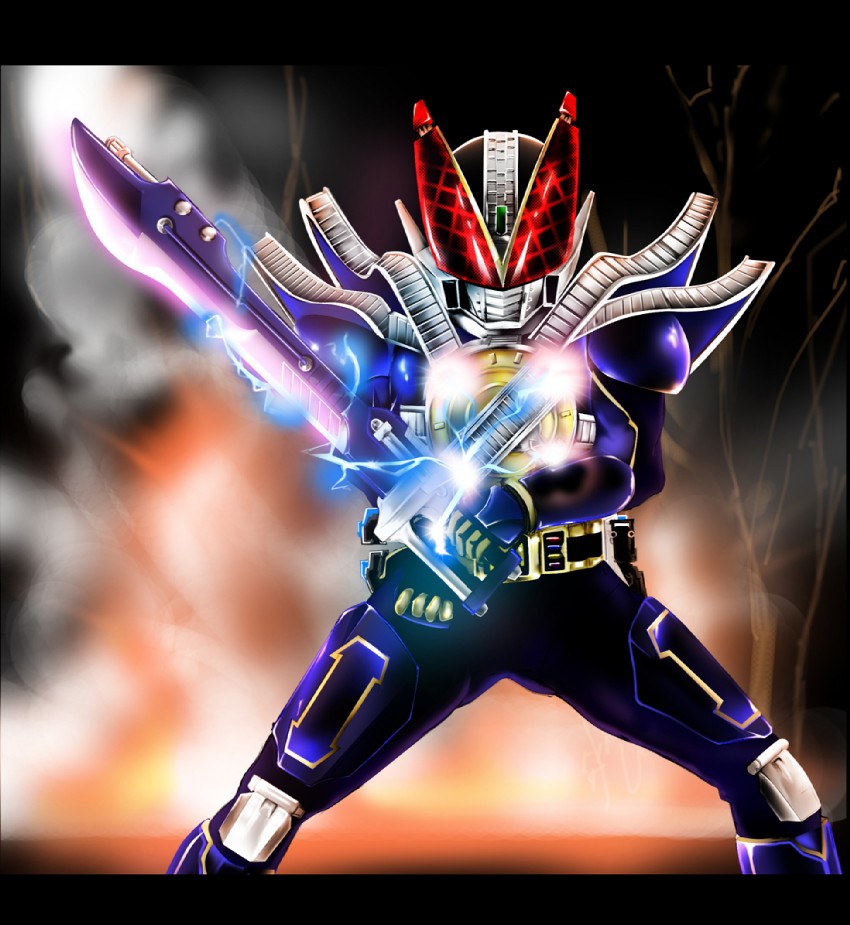 kamen rider new den-o (kamen rider and 1 more) drawn by nof