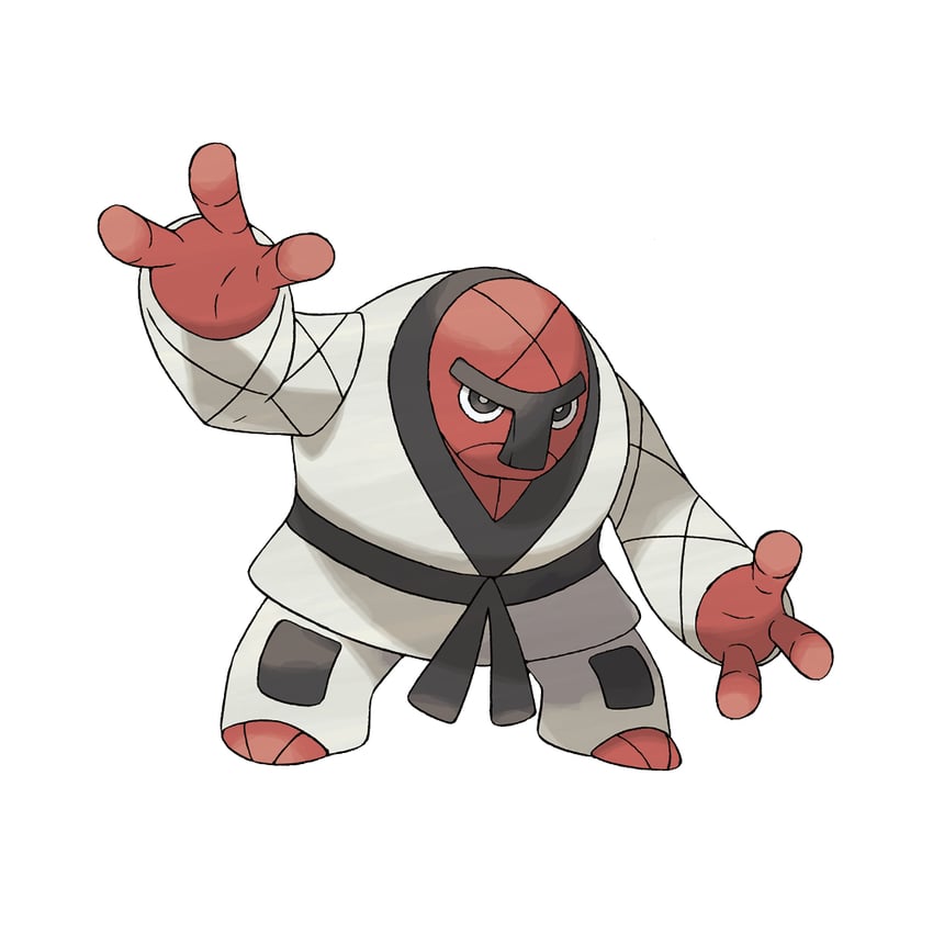 throh (pokemon and 1 more) drawn by sugimori_ken