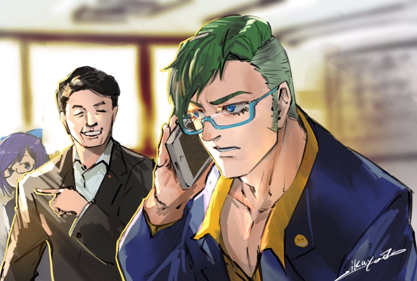 a-chan, yagoo, and daidou shinove (hololive and 1 more) drawn by ikuyoan