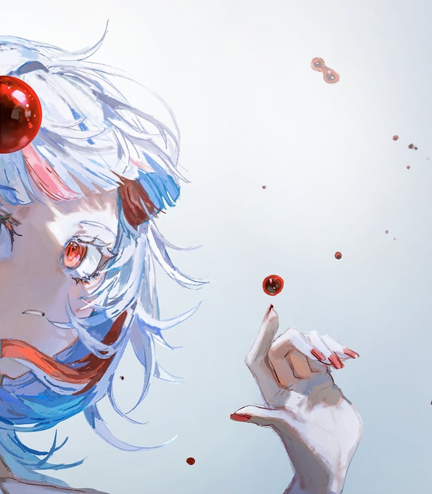 gawr gura (hololive and 2 more) drawn by quasarcake