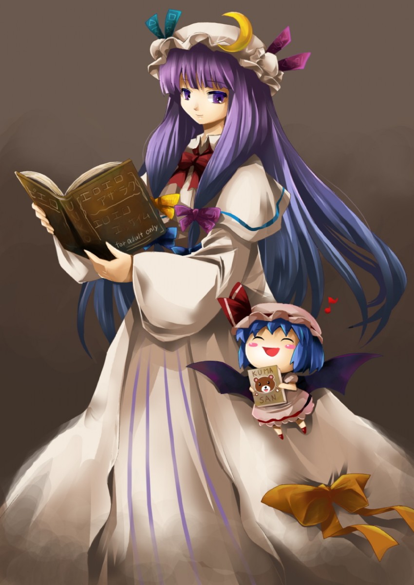 remilia scarlet and patchouli knowledge (touhou) drawn by michii_yuuki
