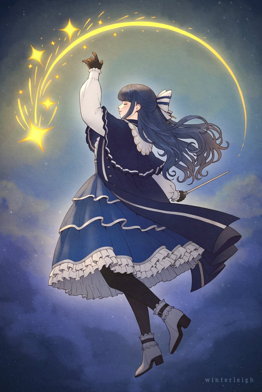 warrior of light and wynteria lei (final fantasy and 1 more) drawn by winterleigh