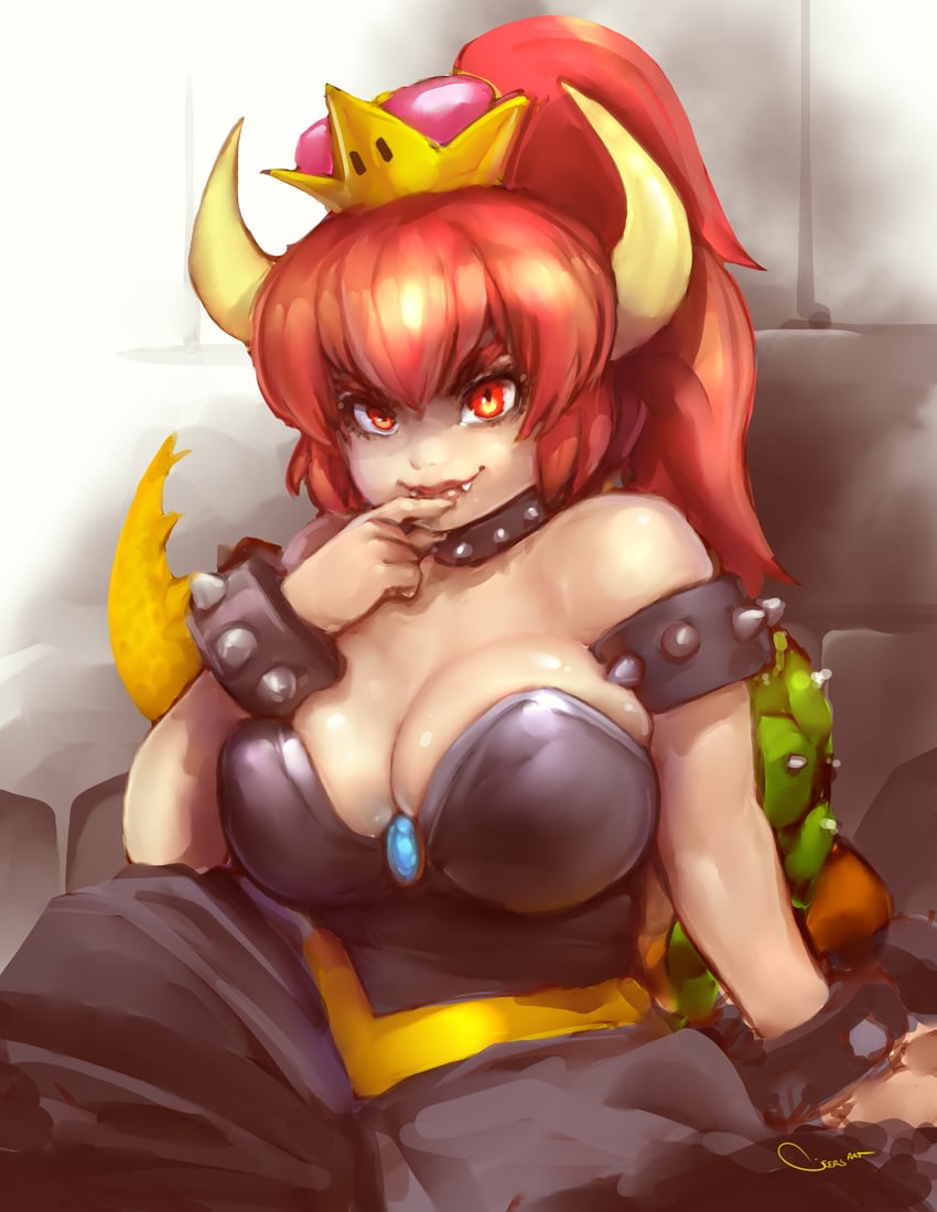 bowsette (mario and 1 more) drawn by darren_geers