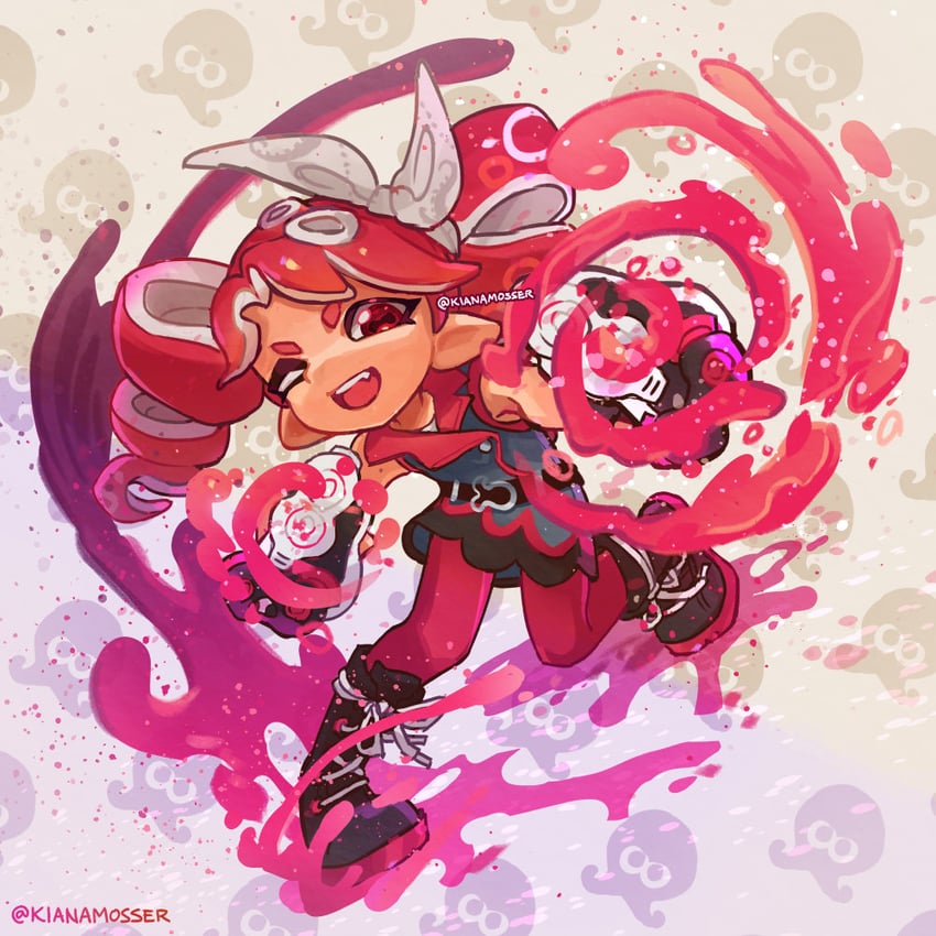 kasane teto (splatoon and 2 more) drawn by kianamosser