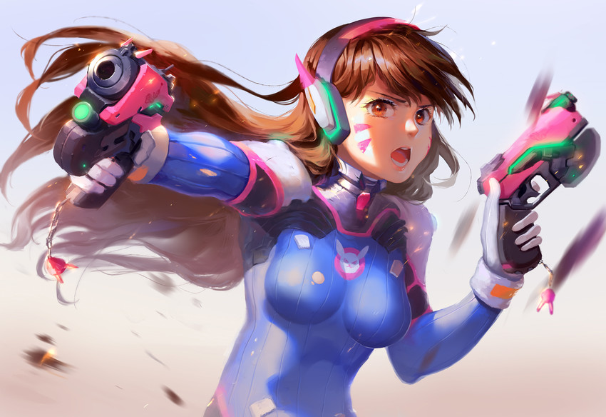 d.va (overwatch and 1 more) drawn by yuket