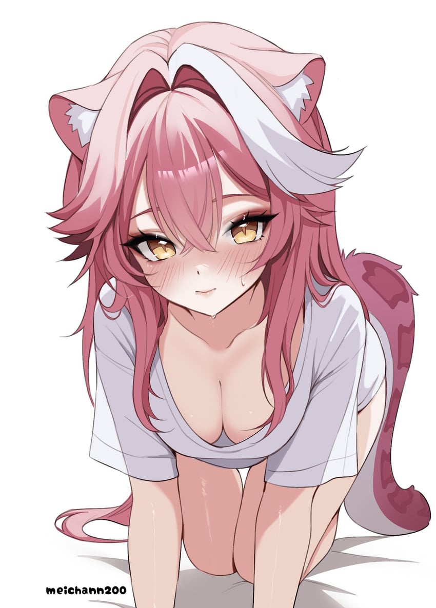 raora panthera (hololive and 1 more) drawn by meichan