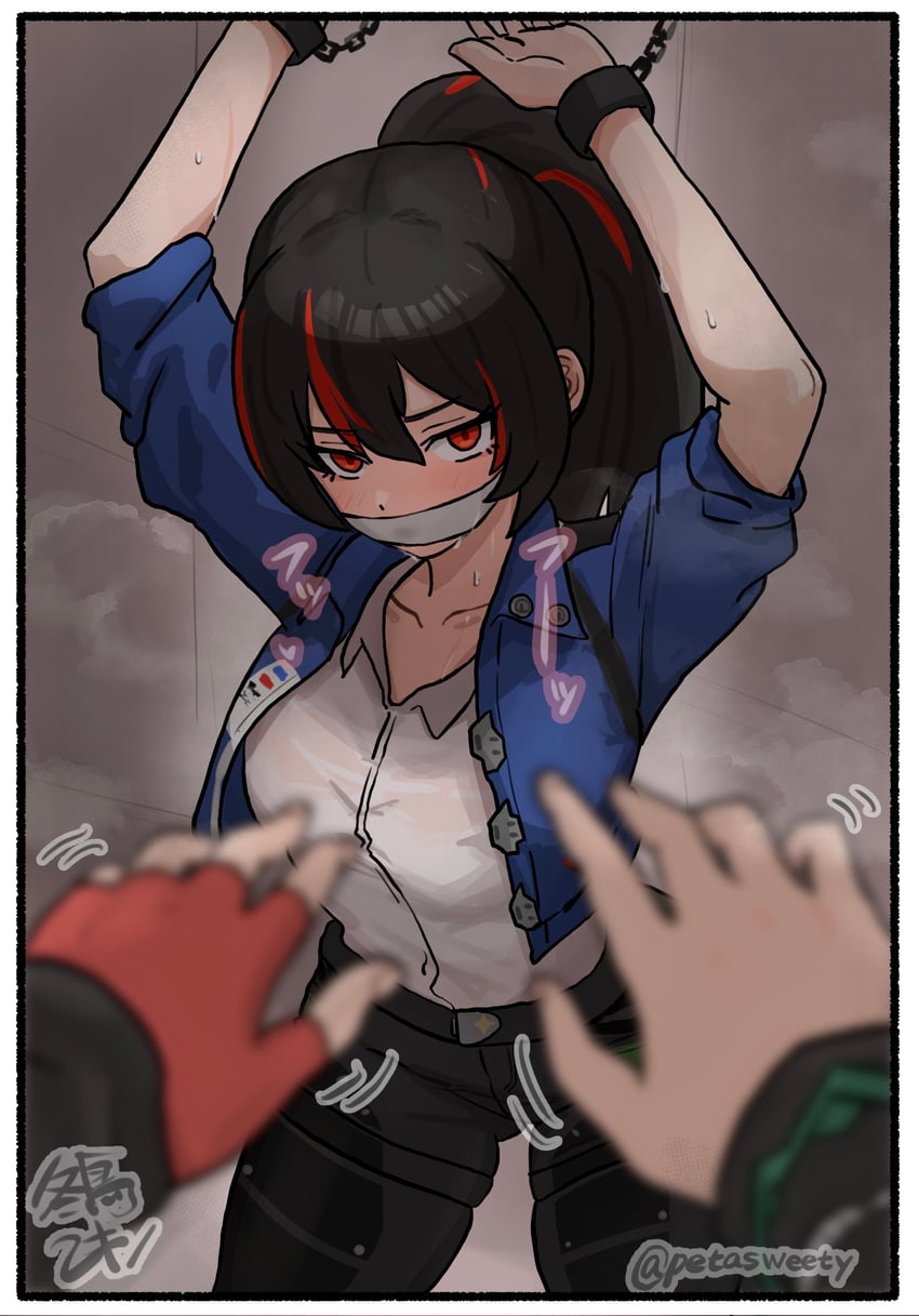 belle and zhu yuan (zenless zone zero) drawn by pino_sweet