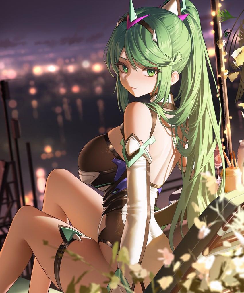 pneuma (xenoblade chronicles and 1 more) drawn by xzu