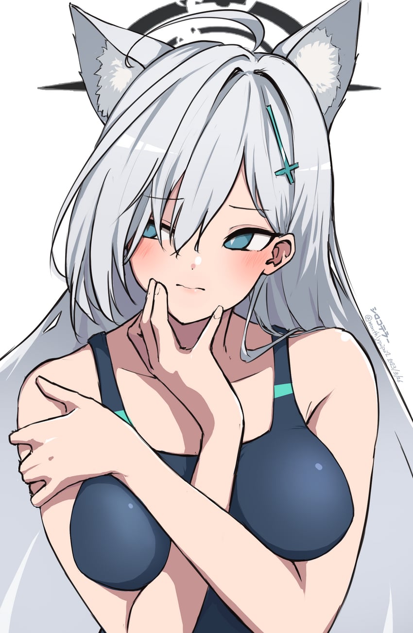 shiroko and shiroko terror (blue archive) drawn by umibudou