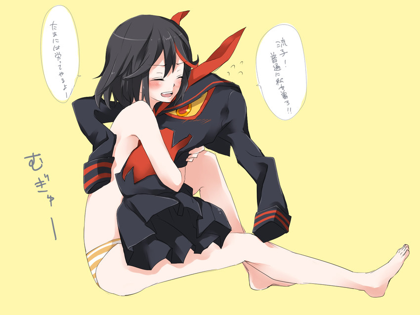 matoi ryuuko and senketsu (kill la kill) drawn by ginshachi