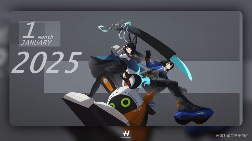 hoshimi miyabi, zhu yuan, and eous (zenless zone zero) drawn by deliaoqingquedebing_sty