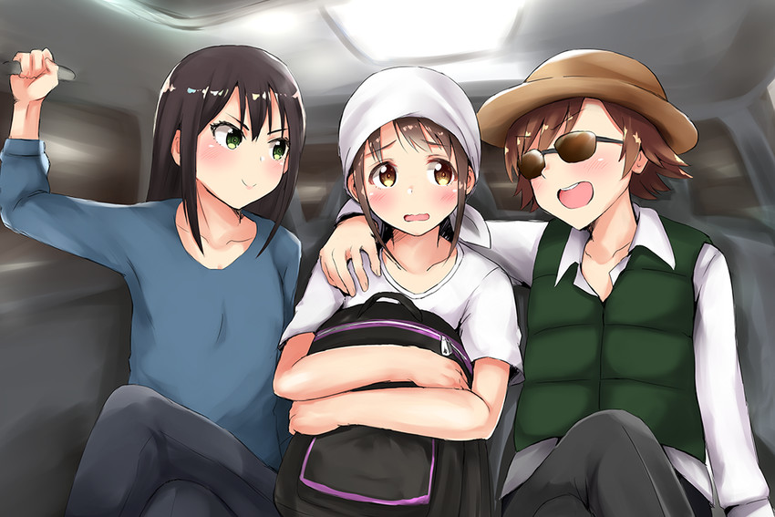 shibuya rin, shimamura uzuki, and honda mio (idolmaster and 1 more) drawn by sg_(esujii)