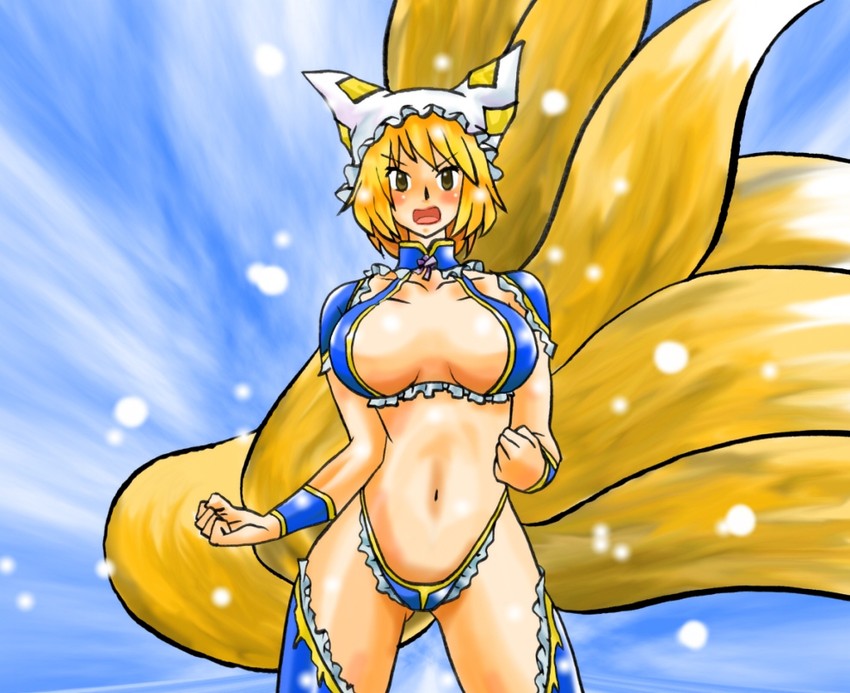 yakumo ran (touhou and 1 more) drawn by akuserasedan_(falemia)