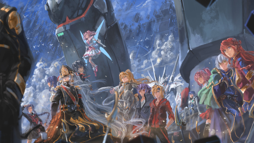 altair, selesia upitiria, meteora osterreich, chikujouin magane, mirokuji yuuya, and 9 more (re:creators) drawn by song_ren