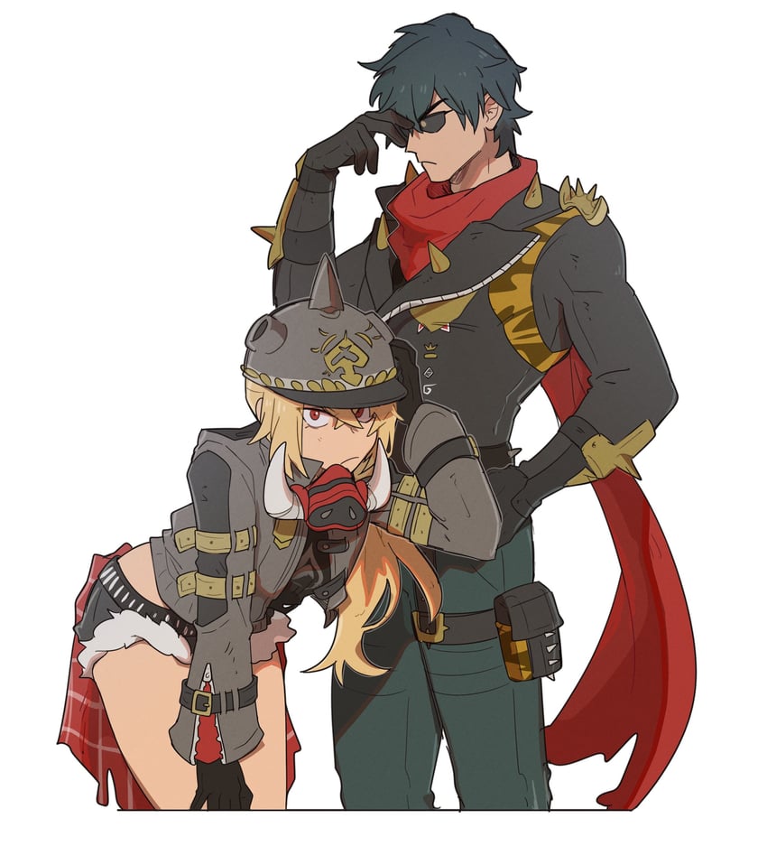 luciana de montefio and lighter (zenless zone zero) drawn by netoii