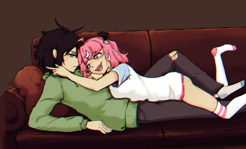 vedal987 and camila (indie virtual youtuber and 1 more) drawn by lunacy_420